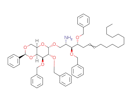 (2S,3S,4R)-2-amino-3,4-di-O-benzyl-1-O-(2,3-di-O-benzyl-4,6-O-benzylidene-α-D-galactopyranosyl)octadec-6-ene-1,3,4-triol