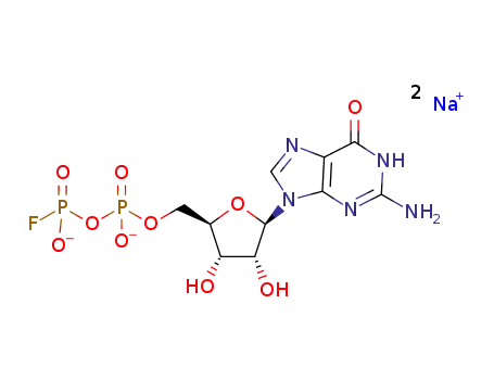 guanosine 5′-(2-fluorodiphosphate) disodium salt