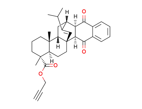 prop-2-ynyl {(1R,4aR,4bS,6R,6aR,12aR,12bS)-16-isopropyl-1,4a-dimethyl-1,2,3,4,4a,4b,5,6a,7,12,12a,13,14,14a-pentadecahydro2H(6,12b-etheno)benzo[b]chrysen-7,12-dion}-1-carboxylate