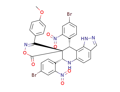 7′,9′-bis(4-bromo-2-nitrophenyl)-3-(4-methoxyphenyl)-1′,6′,7′,9′-tetrahydro-5H-spiro[isoxazole-4,8′-pyrazolo[3,4-f]quinolin]-5-one