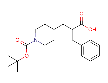 2-benzyl-3-(1-(tert-butoxycarbonyl)piperidin-4-yl)propanoic acid