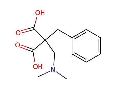 Molecular Structure of 24643-58-1 (Propanedioic acid, [(dimethylamino)methyl](phenylmethyl)-)