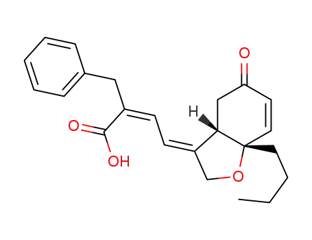 (Z)-2-benzyl-4-((E)-7a-butyl-5-oxo-3a,4,5,7a-tetrahydrobenzofuran-3(2H)-ylidene)but-2-enoic acid