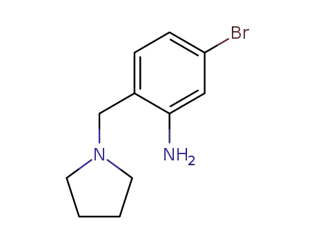 5-bromo-2-(pyrrolidin-1-ylmethyl)aniline
