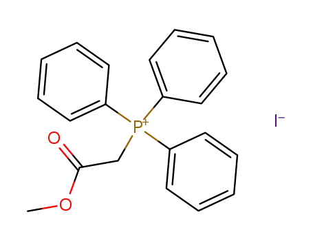 Molecular Structure of 39720-65-5 (Phosphonium, (2-methoxy-2-oxoethyl)triphenyl-, iodide)