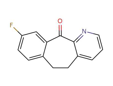 9-Fluoro-5,6-dihydro-(1H)-benzo[5,6]cyclohepta[1,2-b]-pyridin-11-one