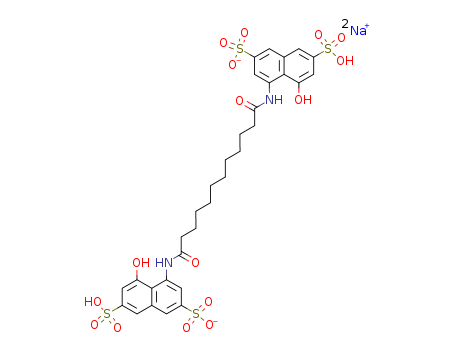 2,7-NAPHTHALENEDISULFONIC ACID, 4,4'-[(1,12-DIOXO-1,12-DODECANEDIYL)DIIMINO]BIS[5-HYDROXY-