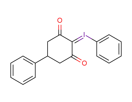 Molecular Structure of 86396-05-6 (Iodonium, phenyl-, 2,6-dioxo-4-phenylcyclohexylide)