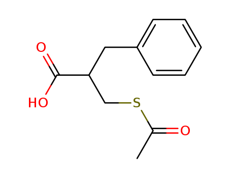 Anti-diarrhea drugs 2- (acetylthio)methyl) -phenylpropionic acid