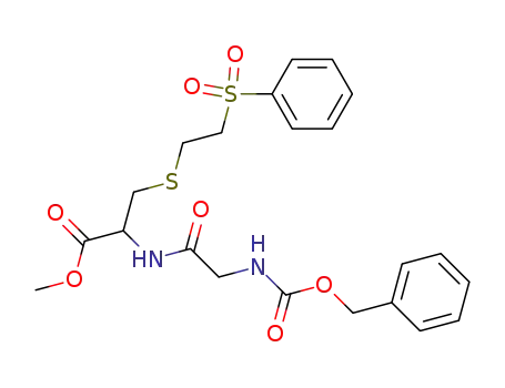 N-(Cbo-Gylicyl)-S-(phenylsulfonylethyl)-cysteinmethylester