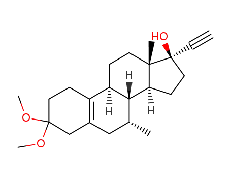 Molecular Structure of 105186-33-2 (Tibolone 3-Dimethyl Ketal)