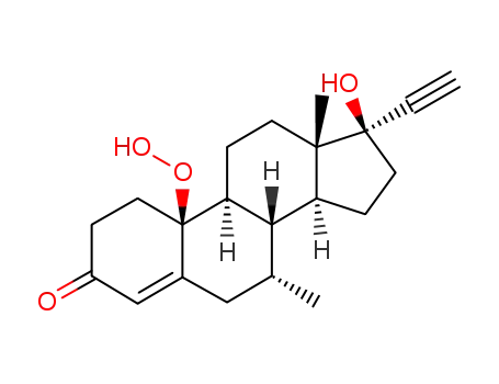 Molecular Structure of 105186-34-3 (10β-Peroxy 4-Tibolone)
