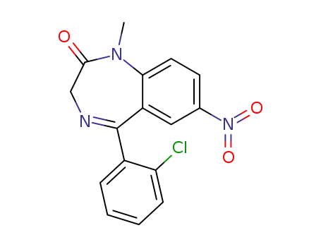 5-(2-chlorophenyl)-1-methyl-7-nitro-3H-1,4-benzodiazepin-2-one