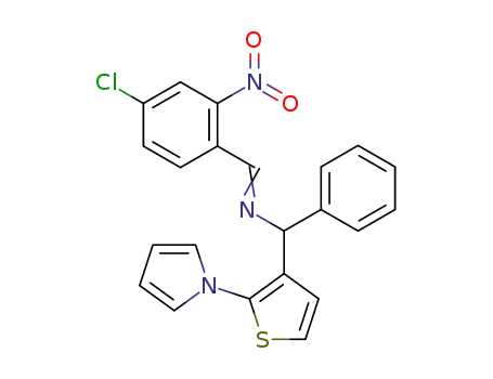 [1-(4-Chloro-2-nitro-phenyl)-meth-(Z)-ylidene]-[phenyl-(2-pyrrol-1-yl-thiophen-3-yl)-methyl]-amine