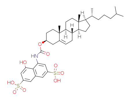 4-<<(3-cholesteryloxy)carbonyl>amino>-5-hydroxy-2,7-naphthalenedisulfonic acid