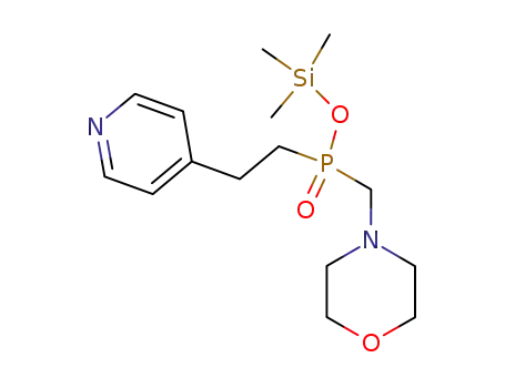 trimethylsilyl (N-morpholinomethyl)[2-(4-pyridyl)ethyl]phosphinate