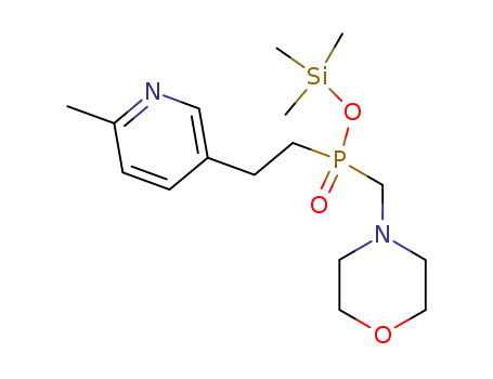 trimethylsilyl (N-morpholinomethyl)[2-(4-methyl-3-pyridyl)ethyl]phosphinate