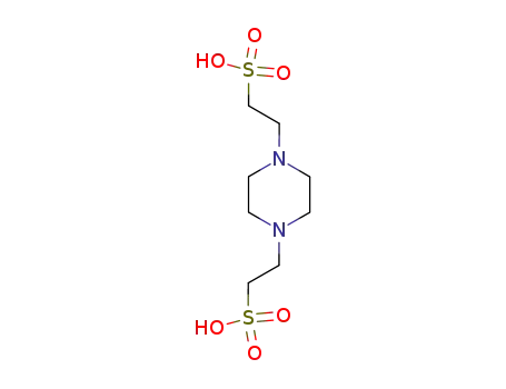 Molecular Structure of 5625-37-6 (1,4-Piperazinediethanesulfonicacid)