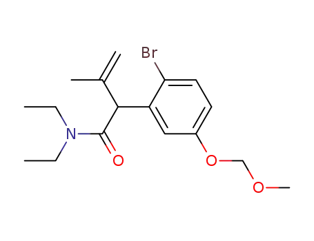 N,N-diethyl-2-[2-bromo-5-(methoxymethoxy)phenyl]-3-methyl-3-butenoic acid amide