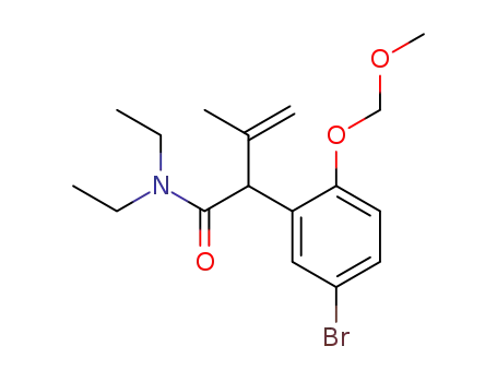 N,N-diethyl-2-[5-bromo-2-(methoxymethoxy)phenyl]-3-methyl-3-butenoic acid amide