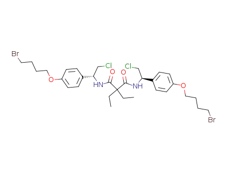 N1,N3-bis{(R)-1-[4-(4-bromobutoxy)phenyl]-2-chloroethyl}-2,2-dithylmalonamide
