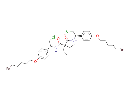N1,N3-bis{(R)-1-[4-(5-bromopentyloxy)phenyl]-2-chloroethyl}-2,2-dithylmalonamide