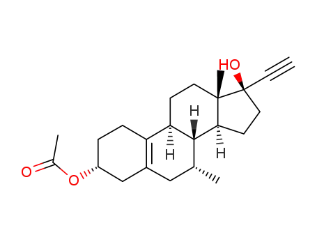 17α-ethynyl-17β-hydroxy-7α-methyl-5(10)-estren-α3-yl acetate