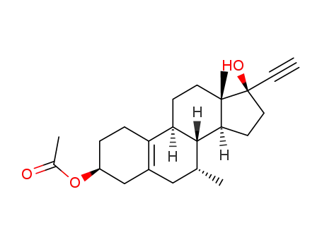 17α-ethynyl-17β-hydroxy-7α-methyl-5(10)-estren-β3-yl acetate