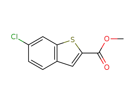 Molecular Structure of 104795-85-9 (Methyl 6-chlorobenzo[b]thiophene-2-carboxylate)