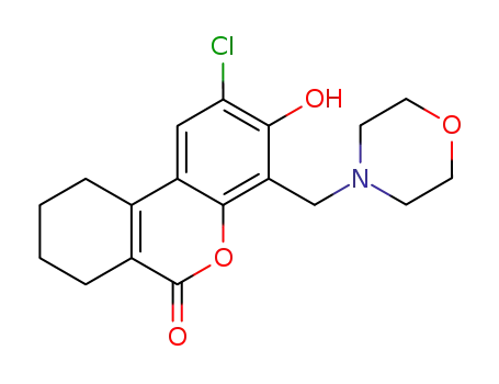 2-chloro-3-hydroxy-4-morpholinomethyl-7,8,9,10-tetrahydro-6H-benzo[c]chromen-6-one