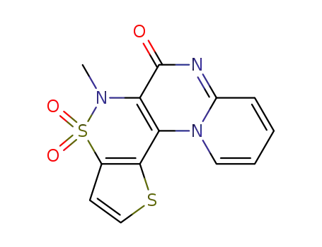5-methyl-5H,6H-pyrido[2',1':2,3]pyrimido[5,4-c]thieno[2,3-e][1,2]thiazin-6-one 4,4-dioxide
