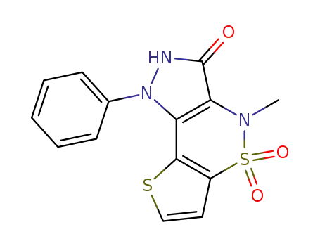 4-methyl-1-phenyl-1,4-dihydropyrazolo[4,3-c]thieno[2,3-e][1,2]thiazin-3(2H)-one 5,5-dioxide