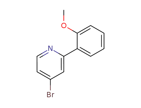 Molecular Structure of 876601-40-0 (Pyridine, 4-bromo-2-(2-methoxyphenyl)-)
