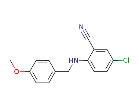 5-chloro-2-(4-methoxy-benzylamino)-benzonitrile