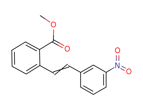Molecular Structure of 915034-78-5 (Benzoic acid, 2-[2-(3-nitrophenyl)ethenyl]-, methyl ester)