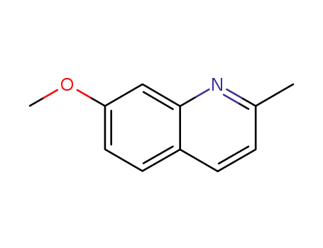 Molecular Structure of 19490-87-0 (7-METHOXY-2-METHYLQUINOLINE)