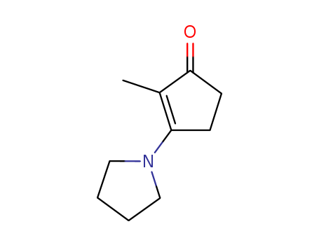 2-Cyclopenten-1-one, 2-methyl-3-(1-pyrrolidinyl)-