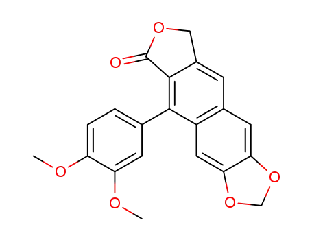 1-(3,4-dimethoxyphenyl)-3-hydroxymethyl-6,7-methylenedioxynaphthalene-2-carboxylic acid lactone