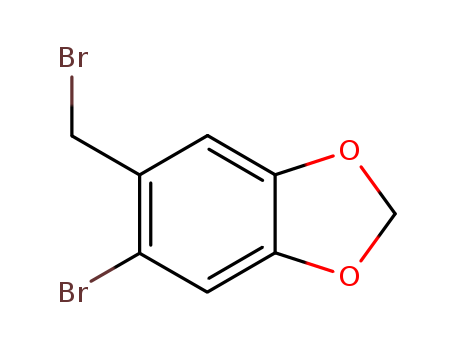 1,3-Benzodioxole, 5-bromo-6- (bromomethyl)- cas  5434-47-9