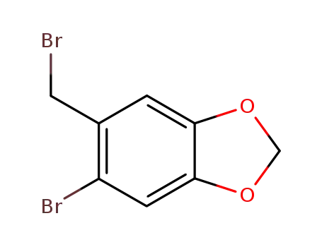 Molecular Structure of 5434-47-9 (5-BROMO-6-BROMOMETHYL-1 3-BENZODIOXOLE)