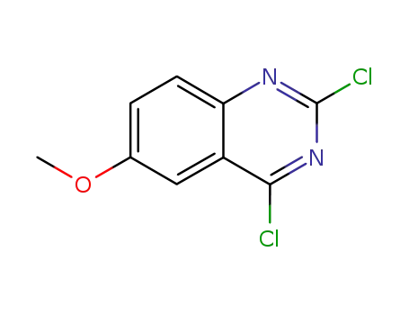 Molecular Structure of 105763-77-7 (2,4-Dichloro-6-methoxyquinazoline)