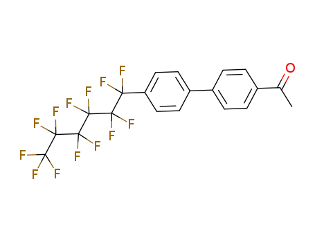 Molecular Structure of 677324-87-7 (Ethanone, 1-[4'-(tridecafluorohexyl)[1,1'-biphenyl]-4-yl]-)