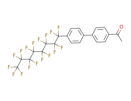 Molecular Structure of 677324-91-3 (Ethanone, 1-[4'-(heptadecafluorooctyl)[1,1'-biphenyl]-4-yl]-)