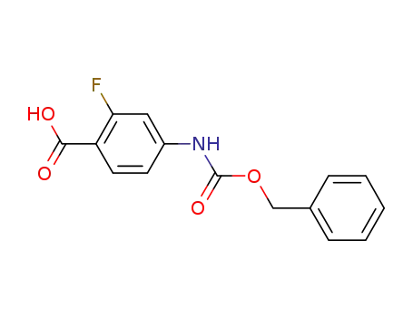 4-(((benzyloxy)carbonyl)amino)-2-fluorobenzoic acid