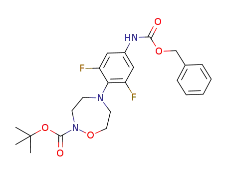 5-(4-benzyloxycarbonylamino-2,6-difluorophenyl)[1,2,5]oxadiazepane-2-carboxylic acid tert-butyl ester