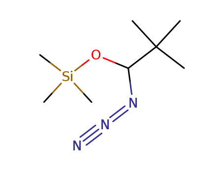 Molecular Structure of 17108-23-5 (Silane, (1-azido-2,2-dimethylpropoxy)trimethyl-)