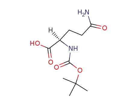 Molecular Structure of 61348-28-5 (Boc-D-Glutamine)