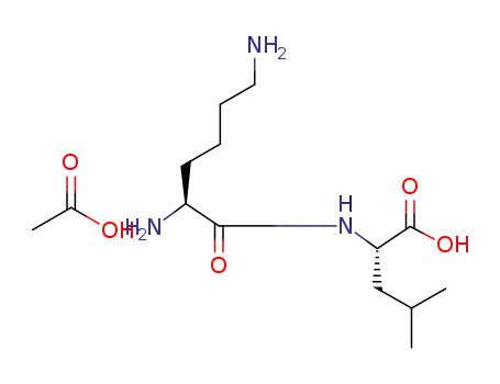 acetic acid,(2S)-2-[[(2S)-2,6-diaminohexanoyl]amino]-4-methylpentanoic acid