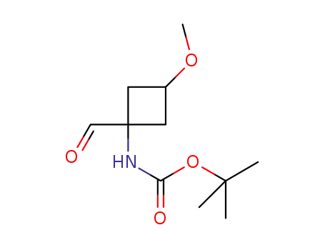 tert-butyl 1-formyl-3-methoxycyclobutylcarbamate