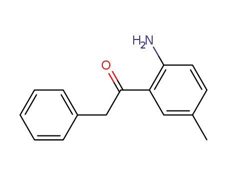 Molecular Structure of 61871-81-6 (Ethanone, 1-(2-amino-5-methylphenyl)-2-phenyl-)